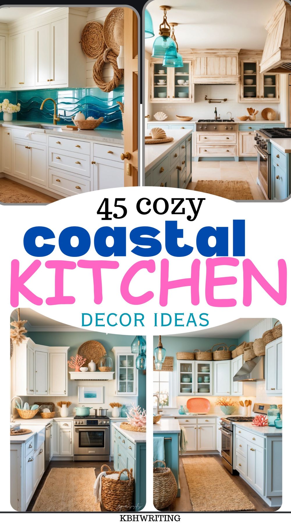 45 Refreshing Coastal Kitchen Decor Ideas