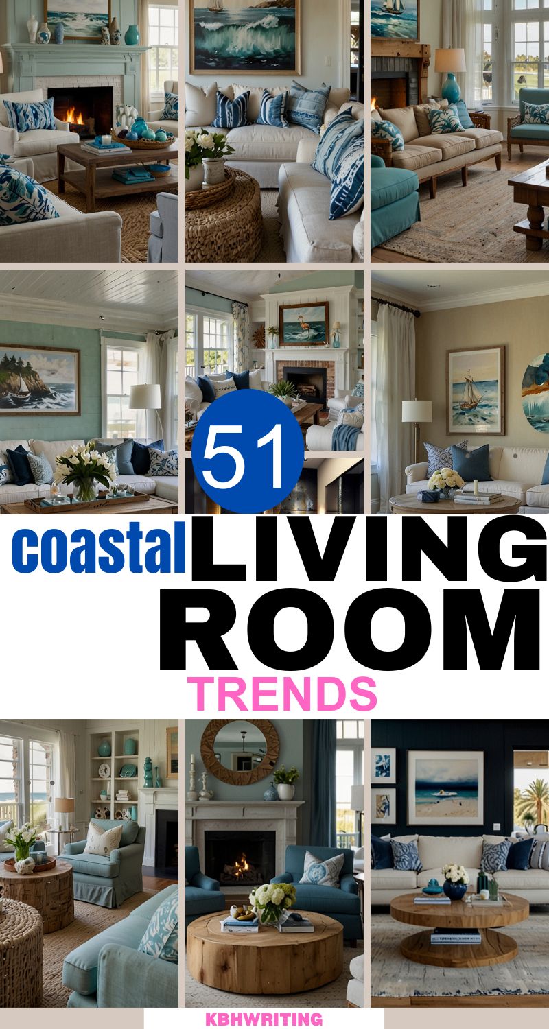 51 Coastal Living Room Ideas