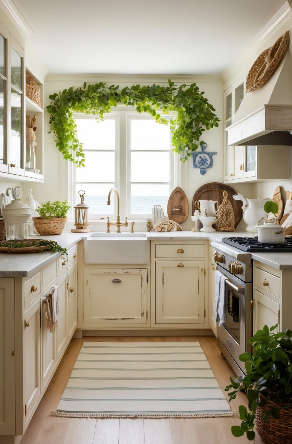 45 Refreshing Coastal Kitchen Decor Ideas