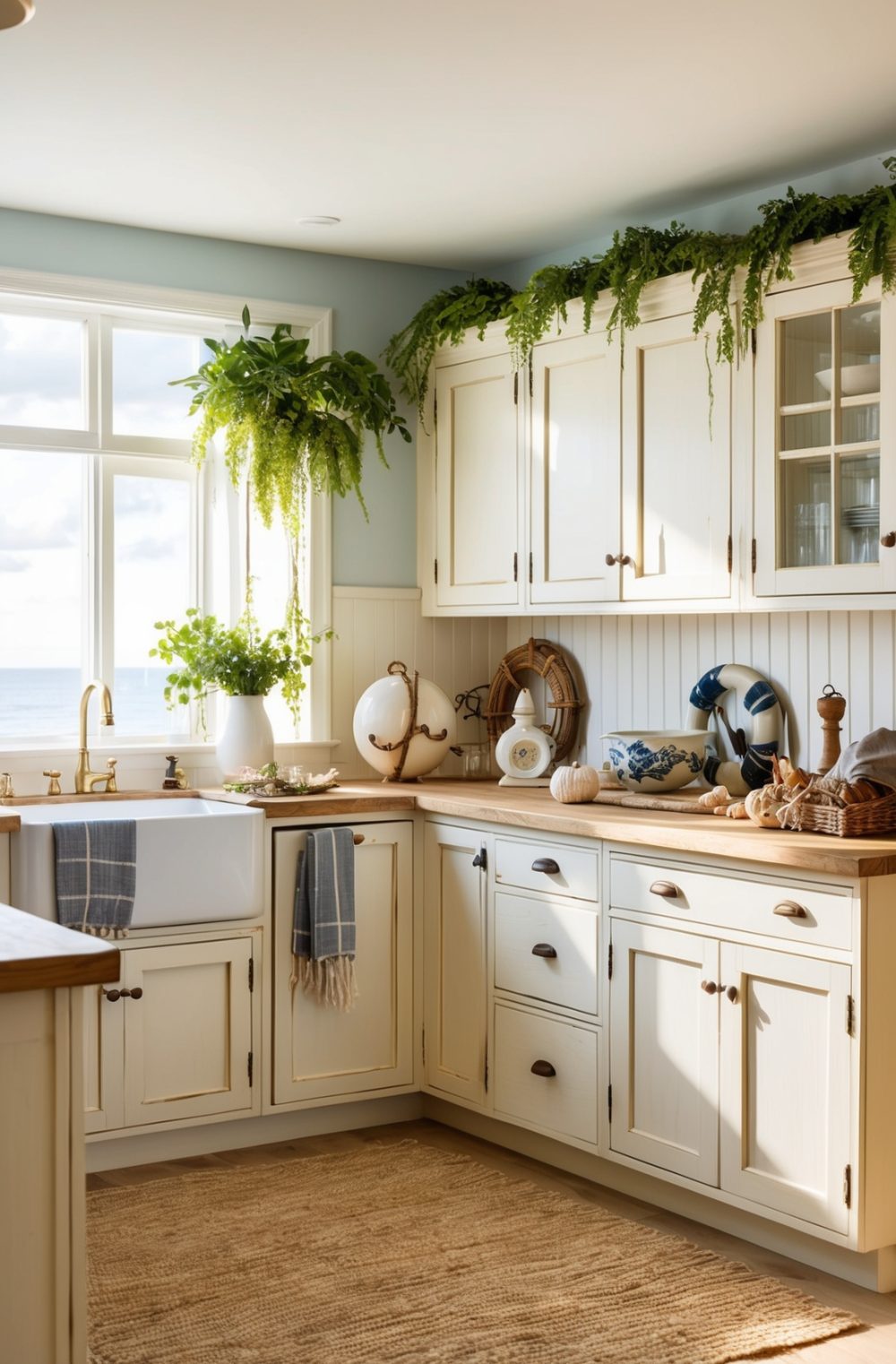 45 Refreshing Coastal Kitchen Decor Ideas