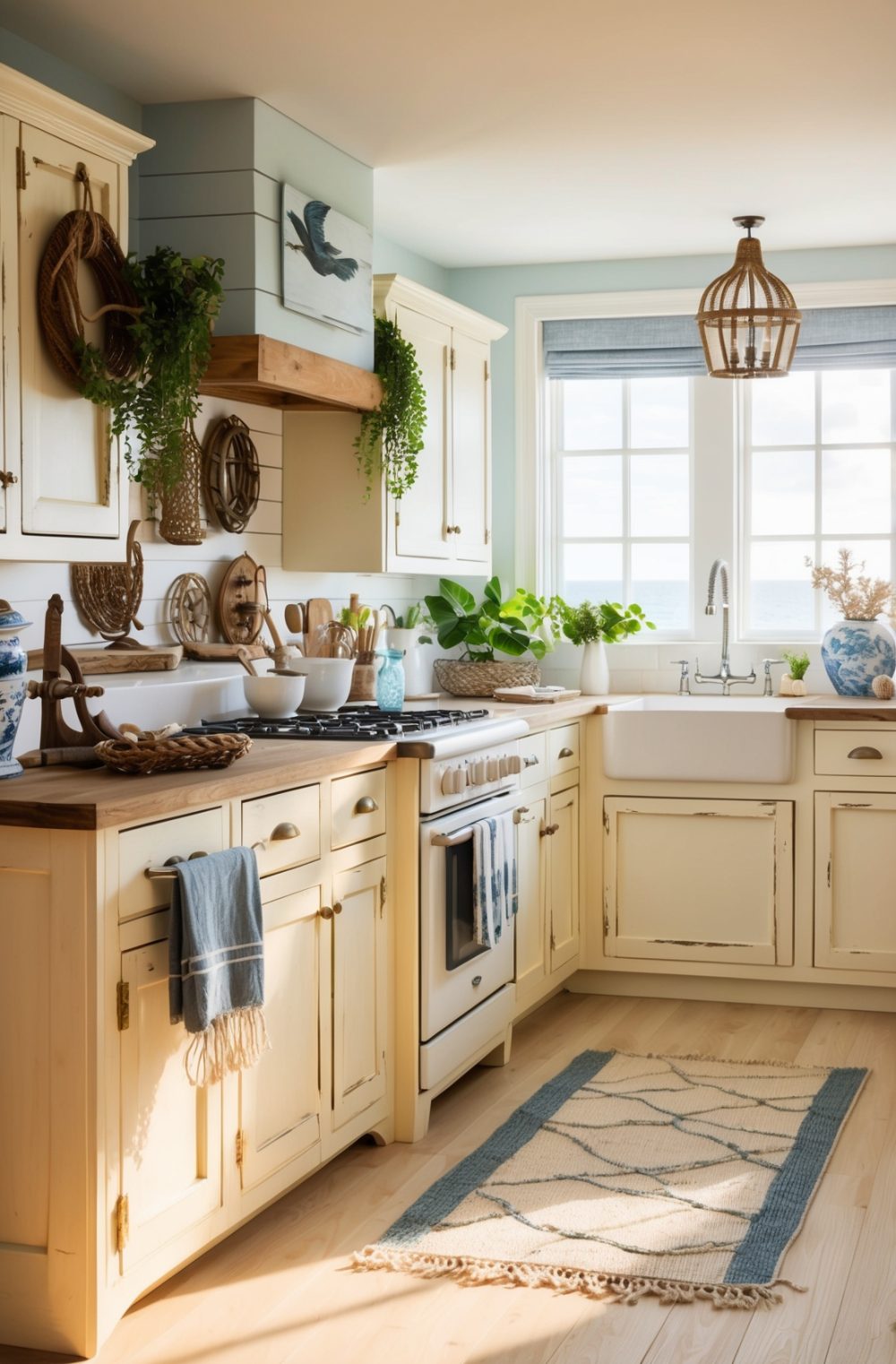 45 Refreshing Coastal Kitchen Decor Ideas