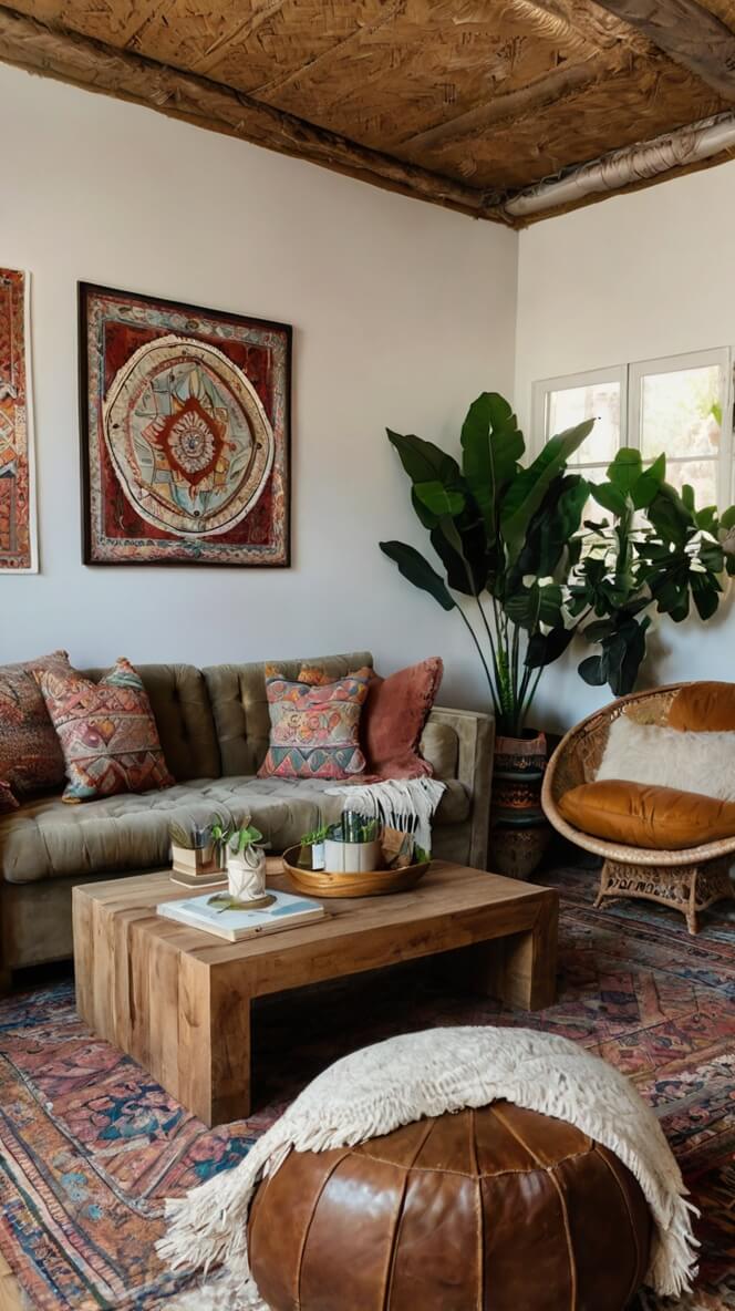 100 Modern Boho Living Room Decor Ideas