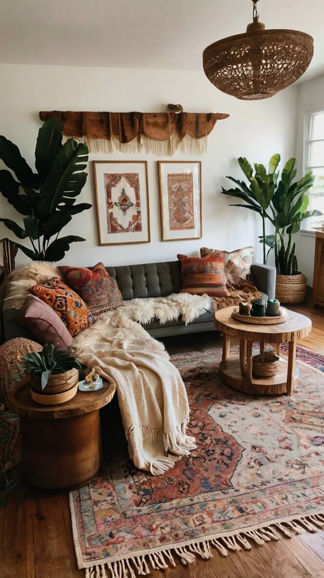 100 Modern Boho Living Room Decor Ideas