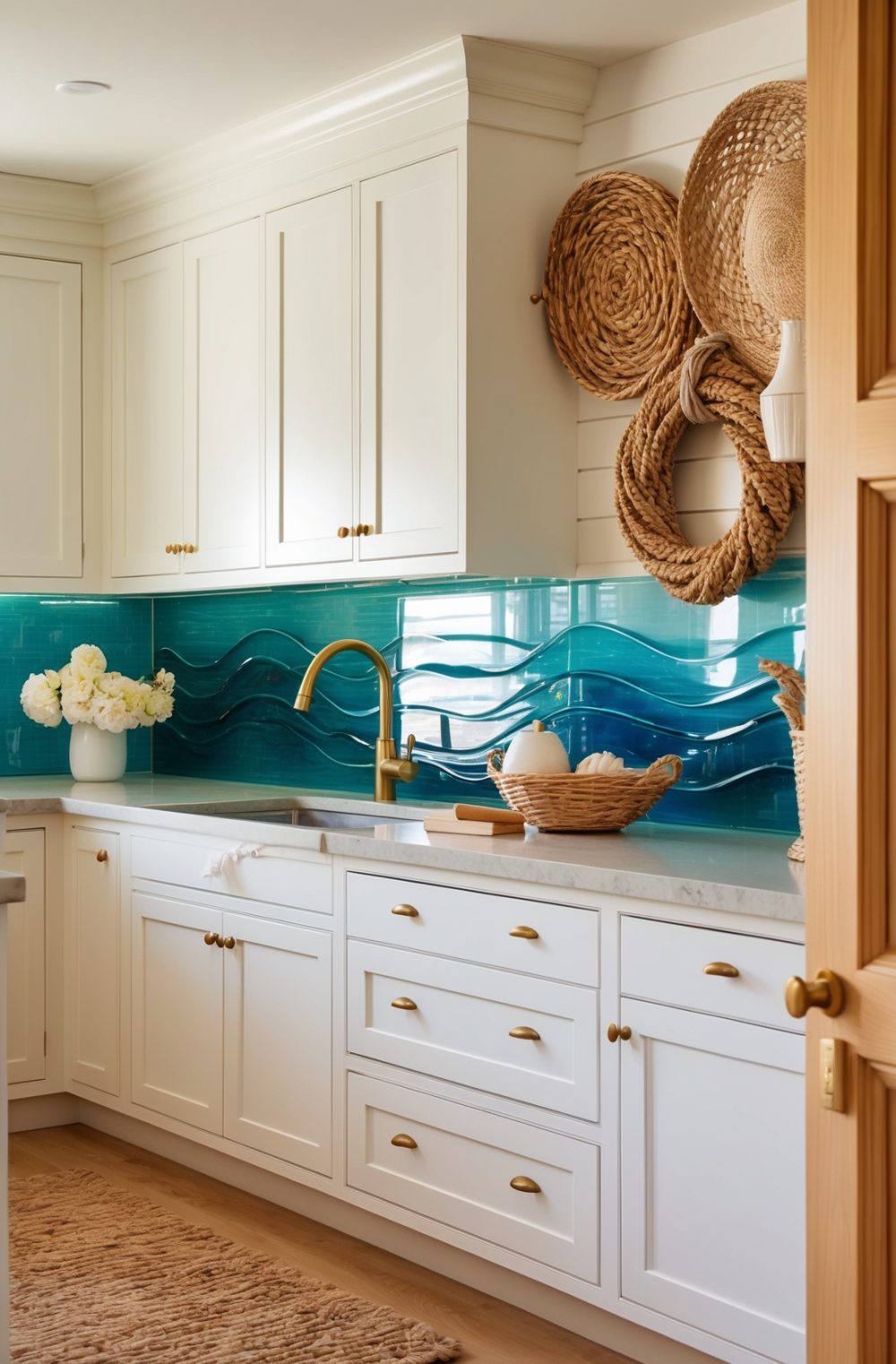 45 Refreshing Coastal Kitchen Decor Ideas