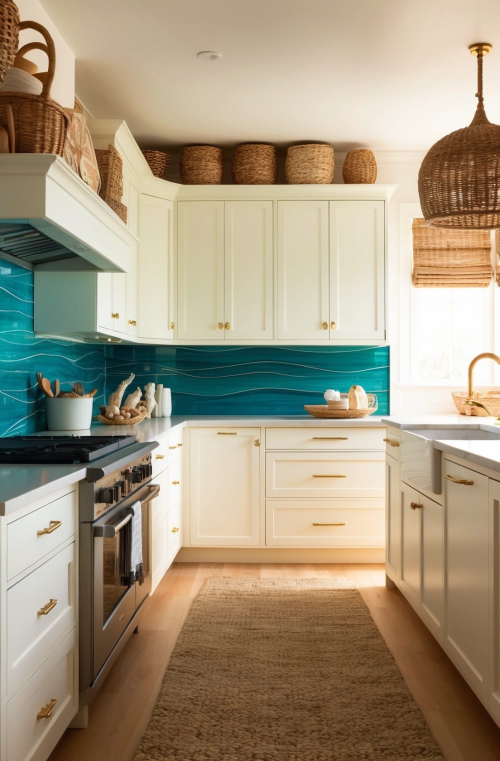 45 Refreshing Coastal Kitchen Decor Ideas