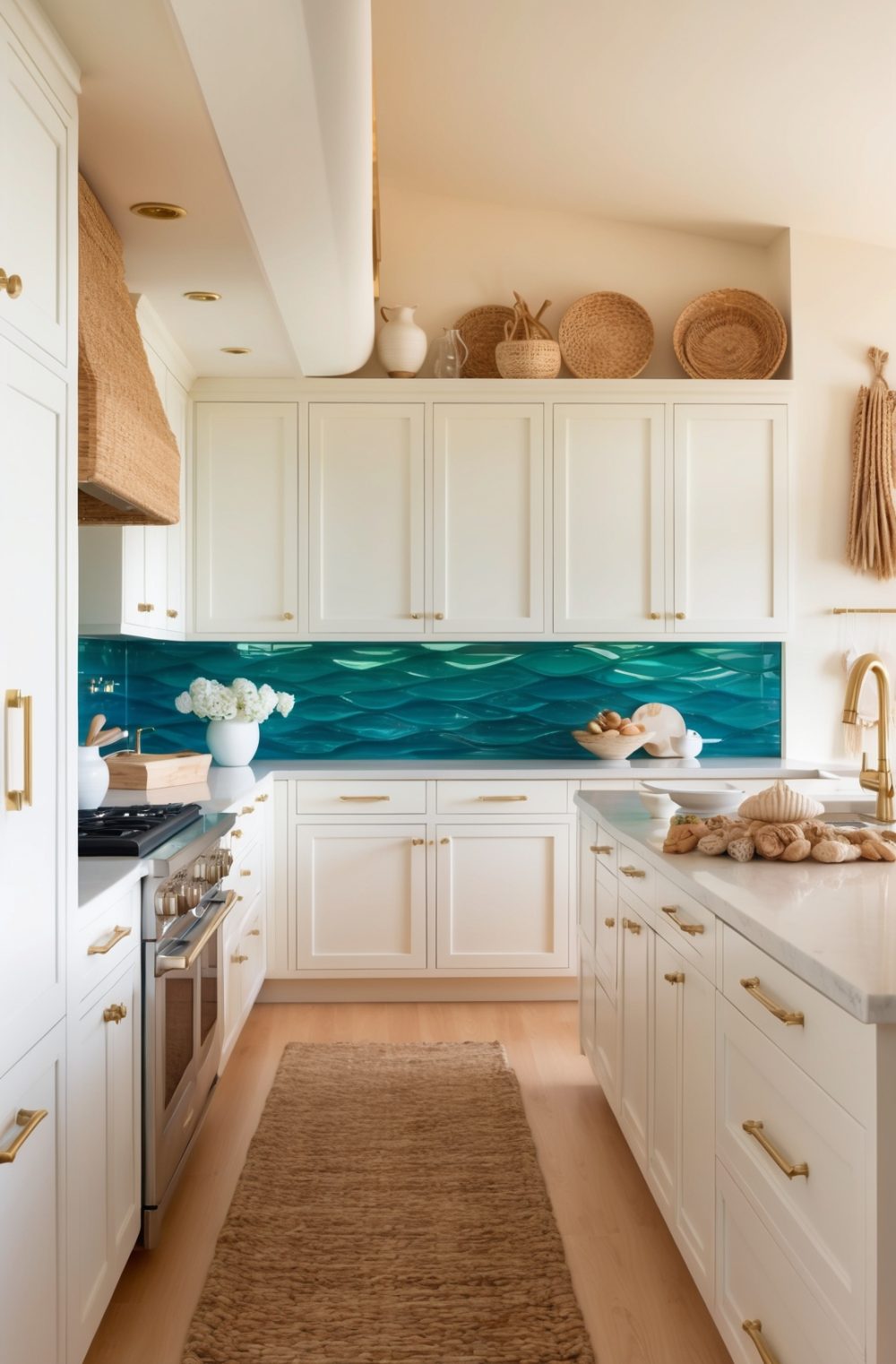 45 Refreshing Coastal Kitchen Decor Ideas