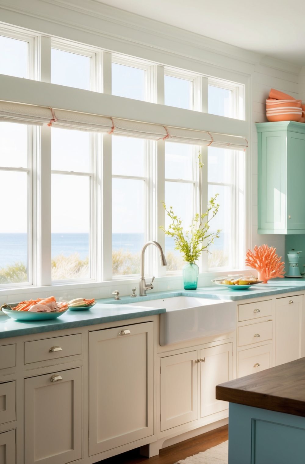 45 Refreshing Coastal Kitchen Decor Ideas