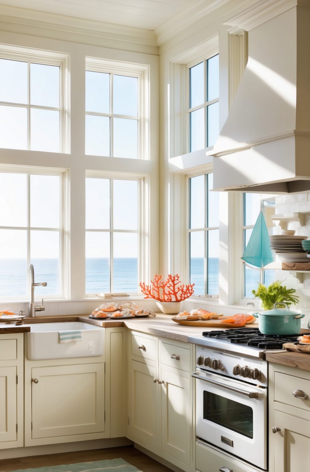 45 Refreshing Coastal Kitchen Decor Ideas