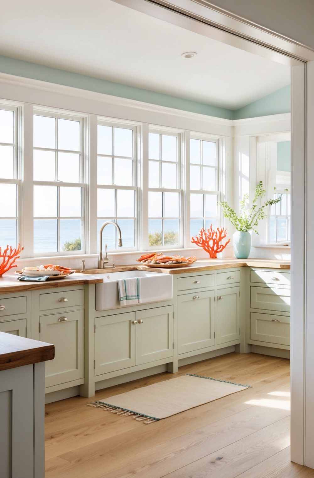 45 Refreshing Coastal Kitchen Decor Ideas