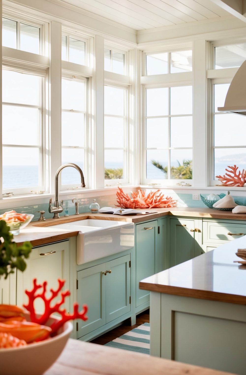 45 Refreshing Coastal Kitchen Decor Ideas