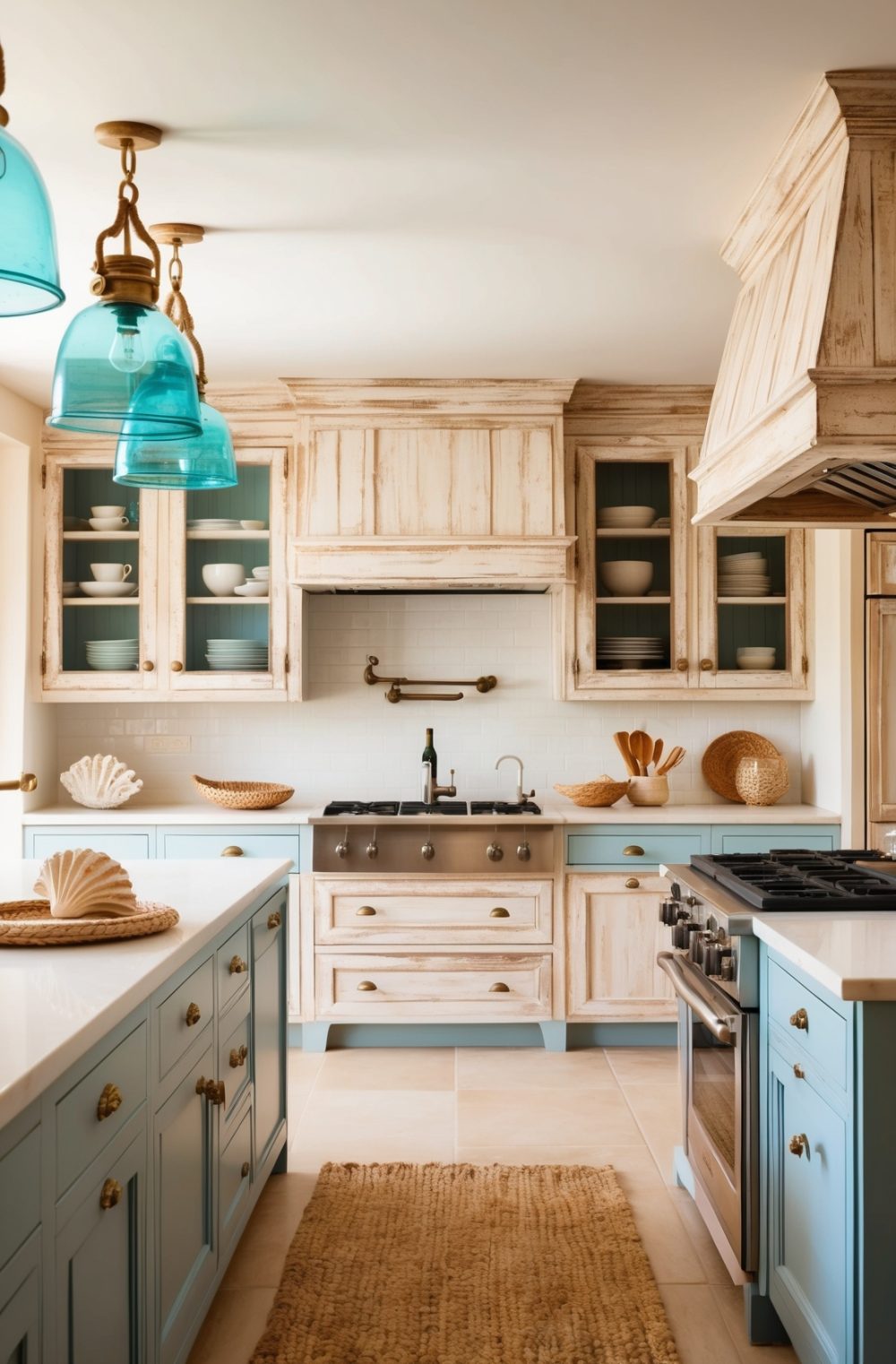 45 Refreshing Coastal Kitchen Decor Ideas