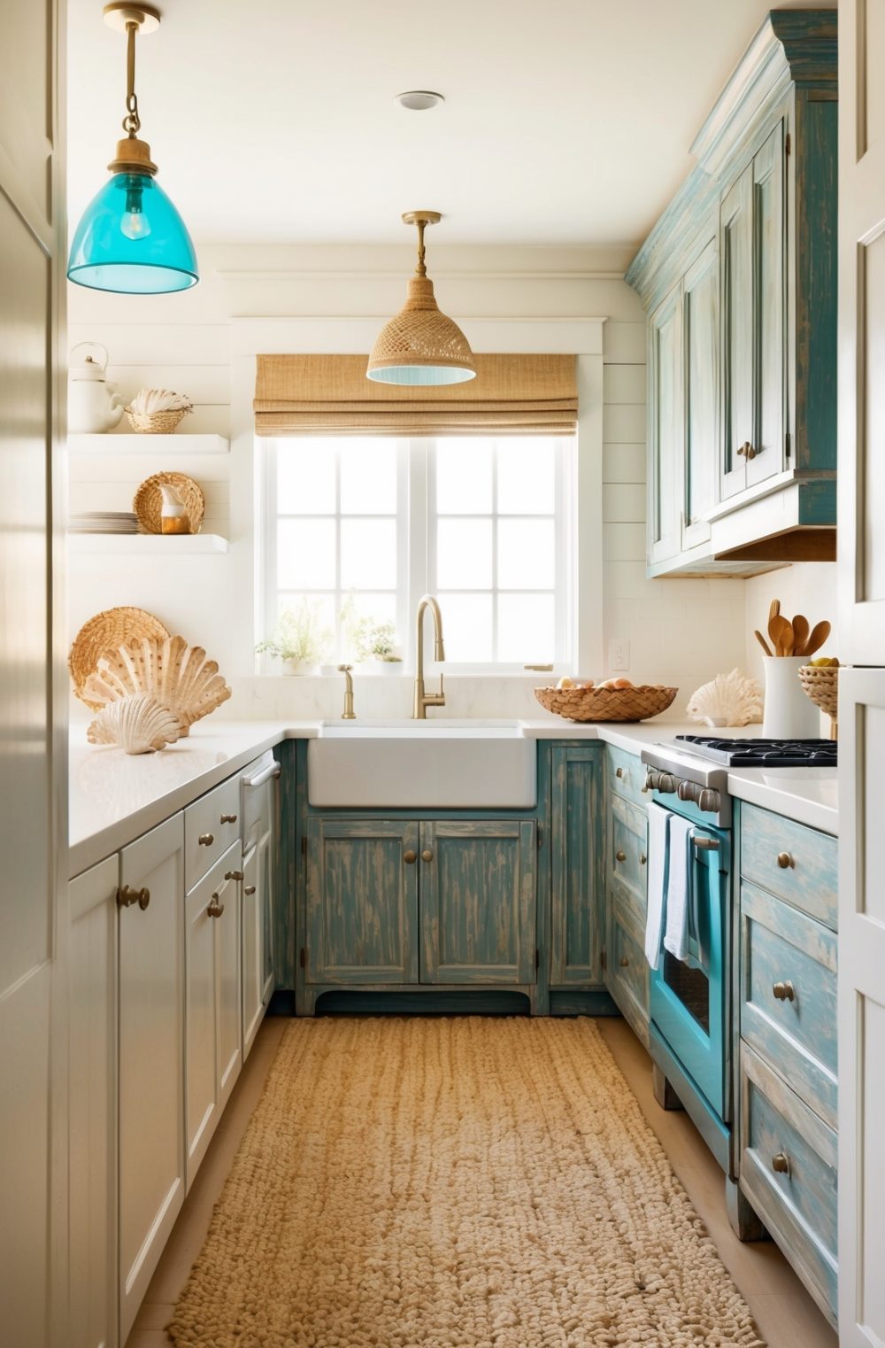 45 Refreshing Coastal Kitchen Decor Ideas