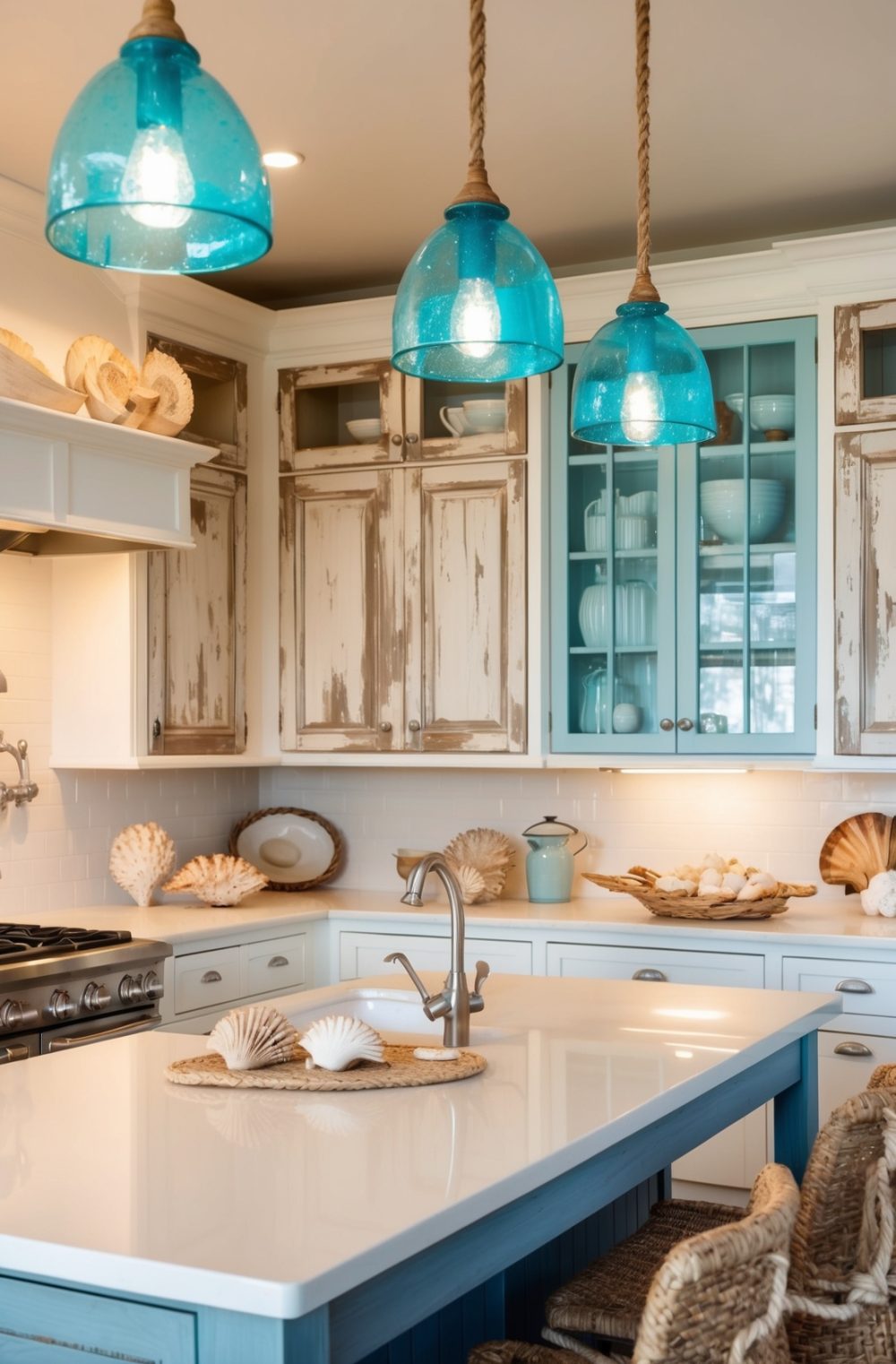 45 Refreshing Coastal Kitchen Decor Ideas