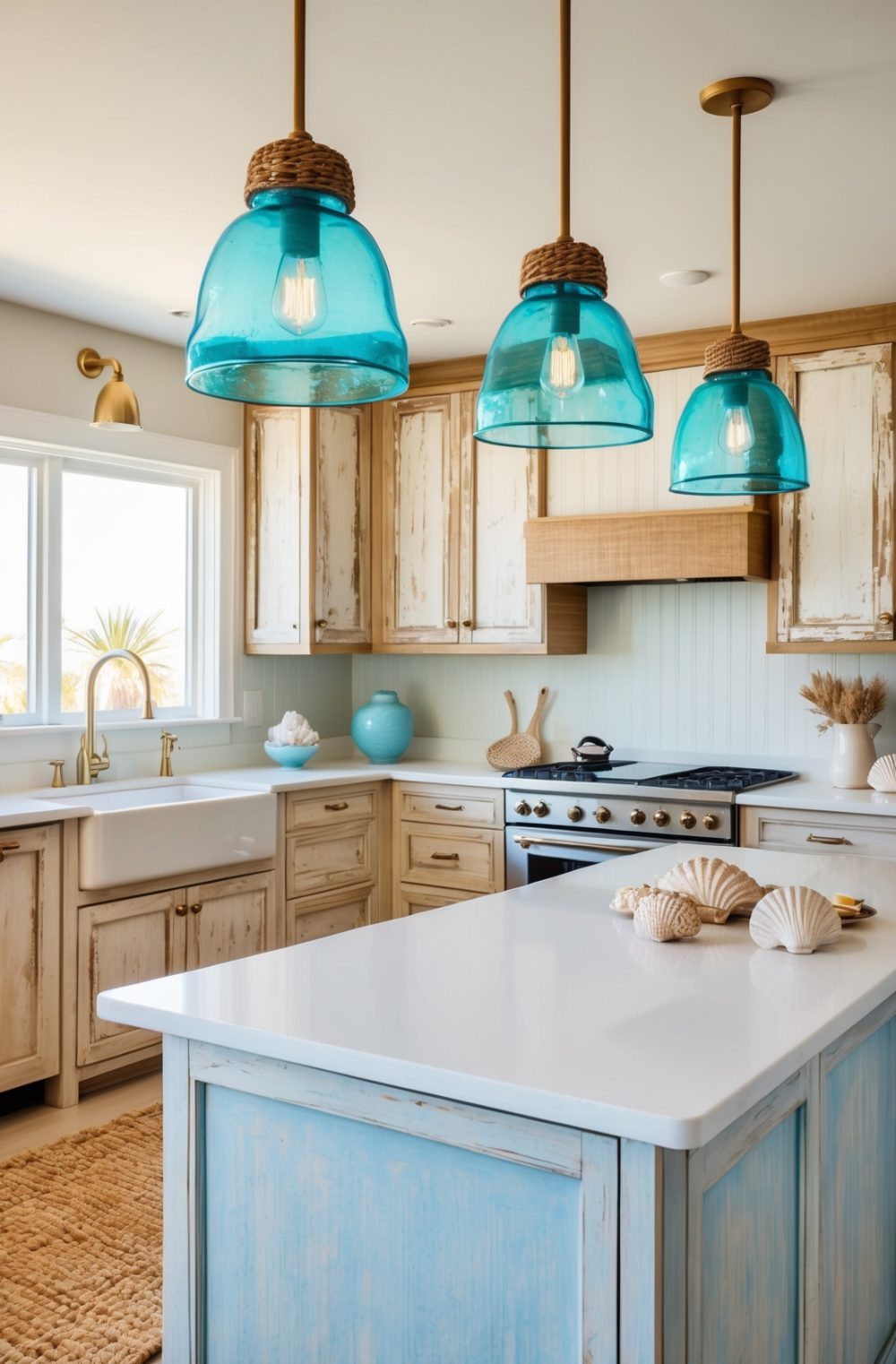 45 Refreshing Coastal Kitchen Decor Ideas