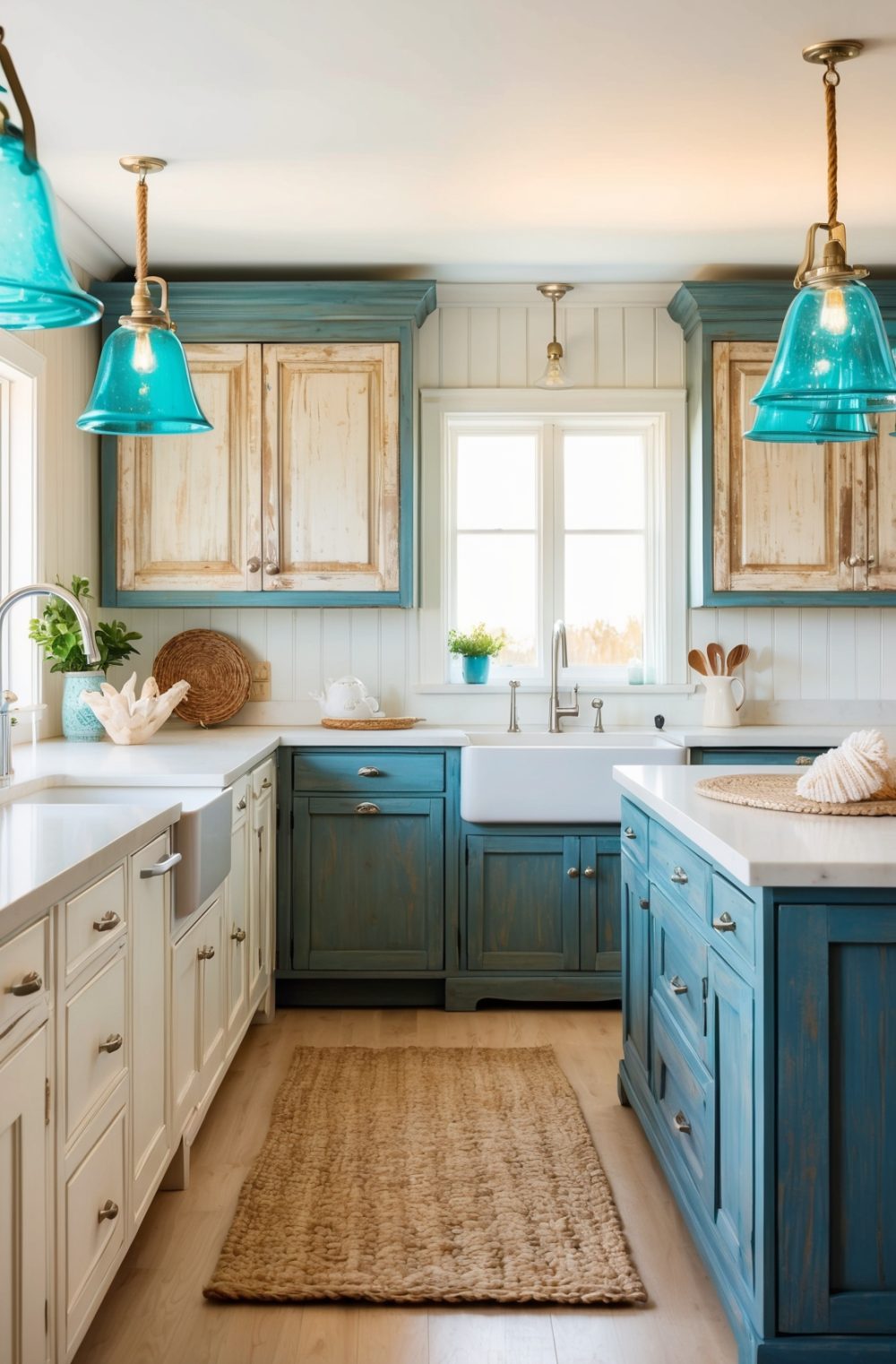 45 Refreshing Coastal Kitchen Decor Ideas