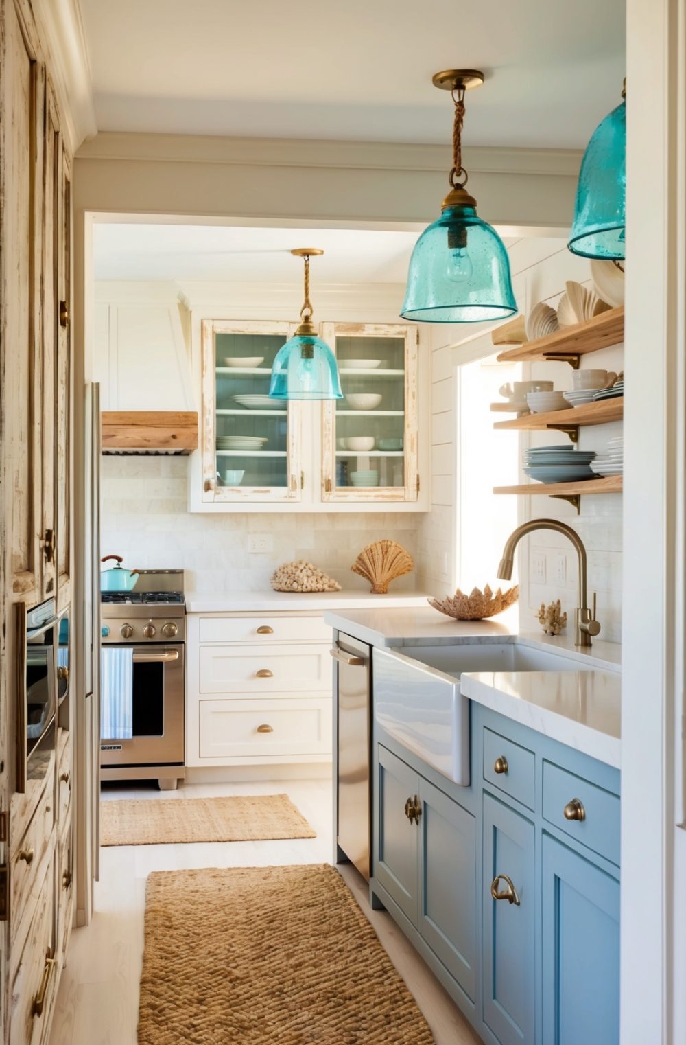 45 Refreshing Coastal Kitchen Decor Ideas