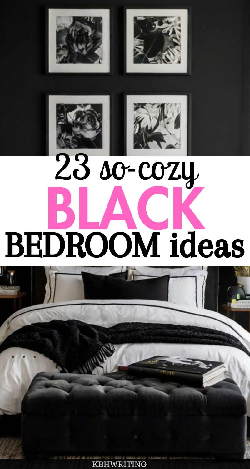 23 Cozy Black Bedroom Inspiration That Feels...too Good!