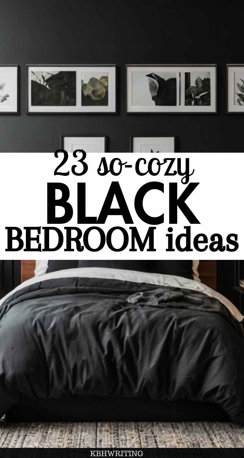 23 Cozy Black Bedroom Inspiration That Feels...too Good!