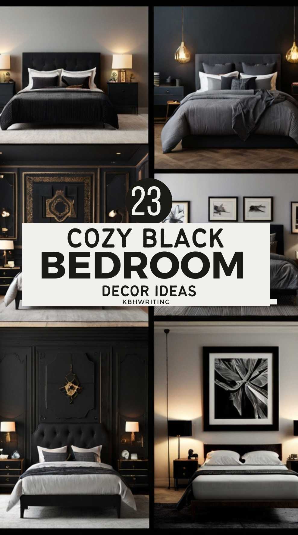 23 Cozy Black Bedroom Inspiration That Feels...too Good!