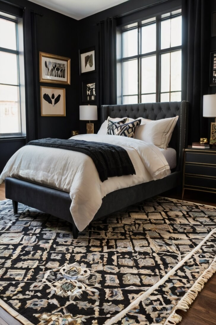 23 Cozy Black Bedroom Inspiration That Feels...too Good!