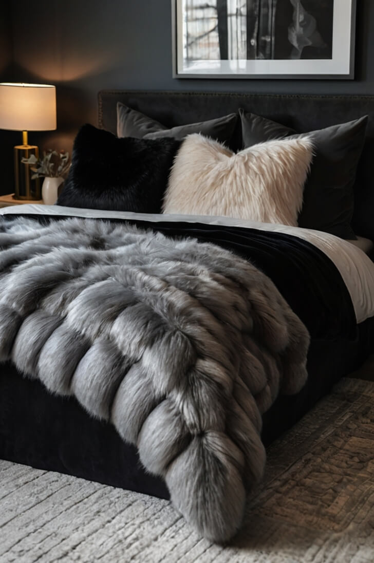 23 Cozy Black Bedroom Inspiration That Feels...too Good!