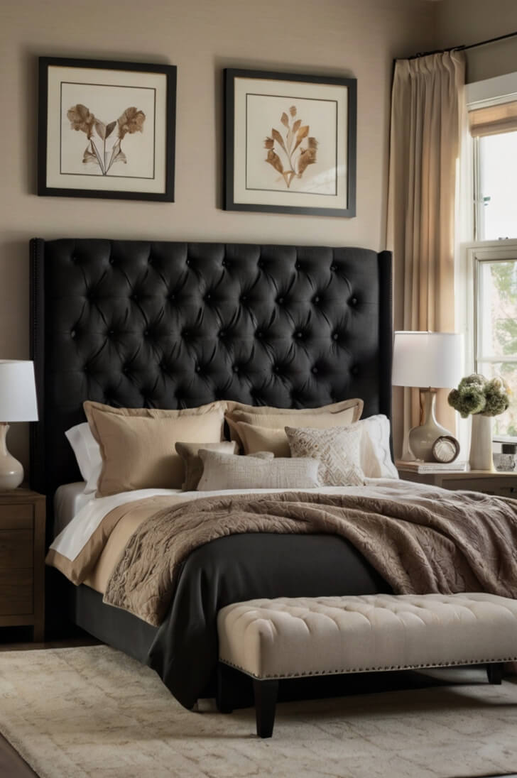 23 Cozy Black Bedroom Inspiration That Feels...too Good!