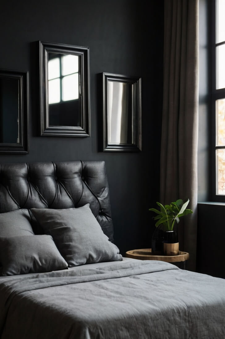 23 Cozy Black Bedroom Inspiration That Feels...too Good!