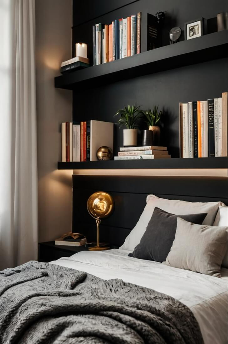 23 Cozy Black Bedroom Inspiration That Feels...too Good!