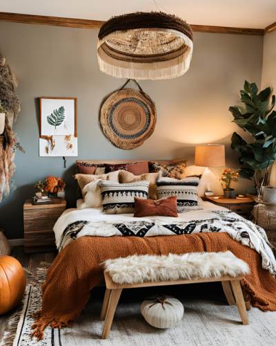 Inexpensive Ways to Give Your Bedroom a Fall Makeover