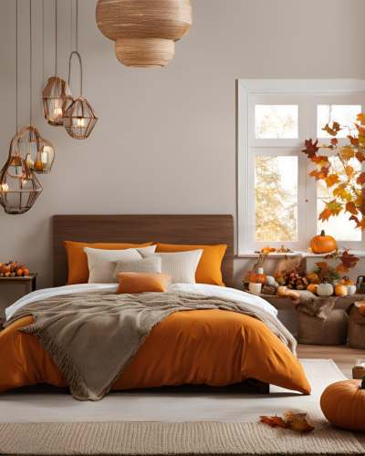 Inexpensive Ways to Give Your Bedroom a Fall Makeover