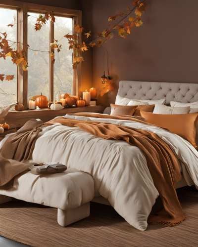 Inexpensive Ways to Give Your Bedroom a Fall Makeover