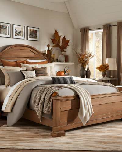 Inexpensive Ways to Give Your Bedroom a Fall Makeover