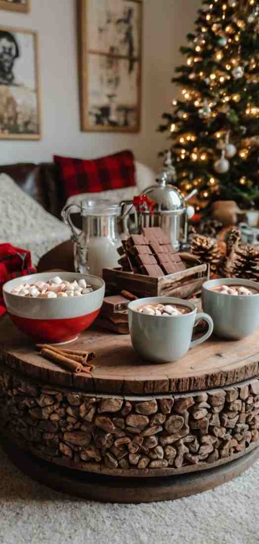 18 Christmas Coffee Table Decor Ideas to Spark Joy This Holiday Season