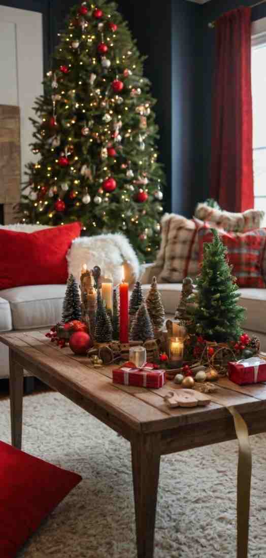 18 Christmas Coffee Table Decor Ideas to Spark Joy This Holiday Season