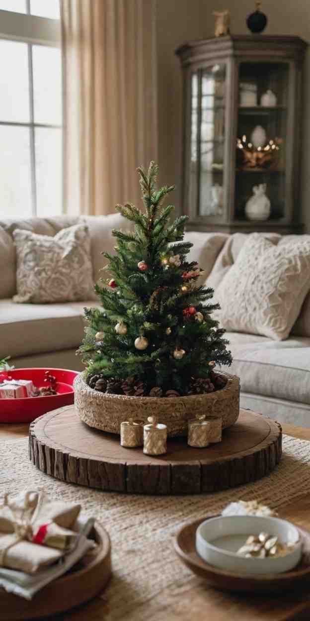 18 Christmas Coffee Table Decor Ideas to Spark Joy This Holiday Season