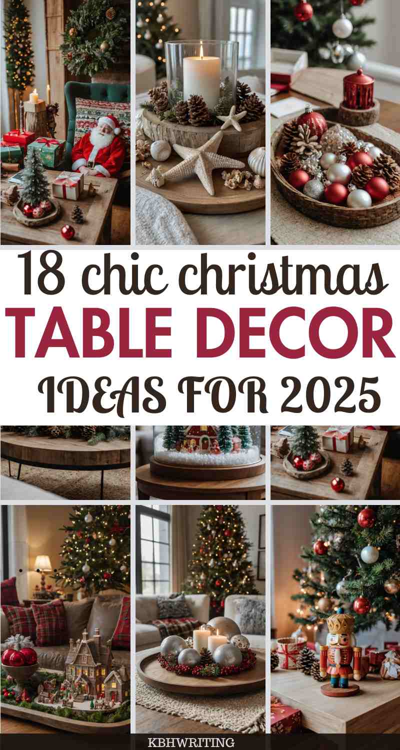 18 Christmas Coffee Table Decor Ideas to Spark Joy This Holiday Season