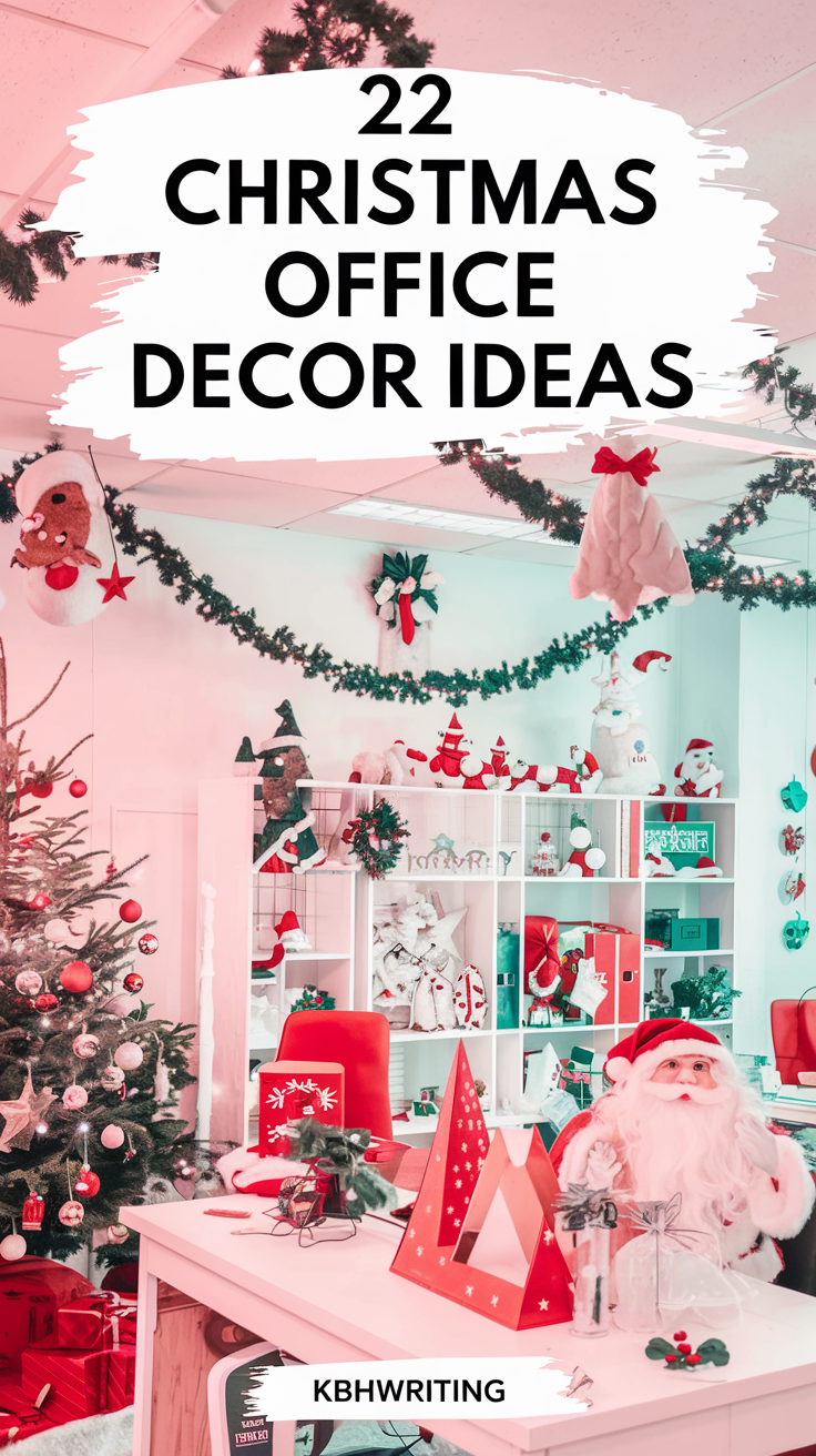 22 Christmas Office Decor Ideas to Spread Holiday Love