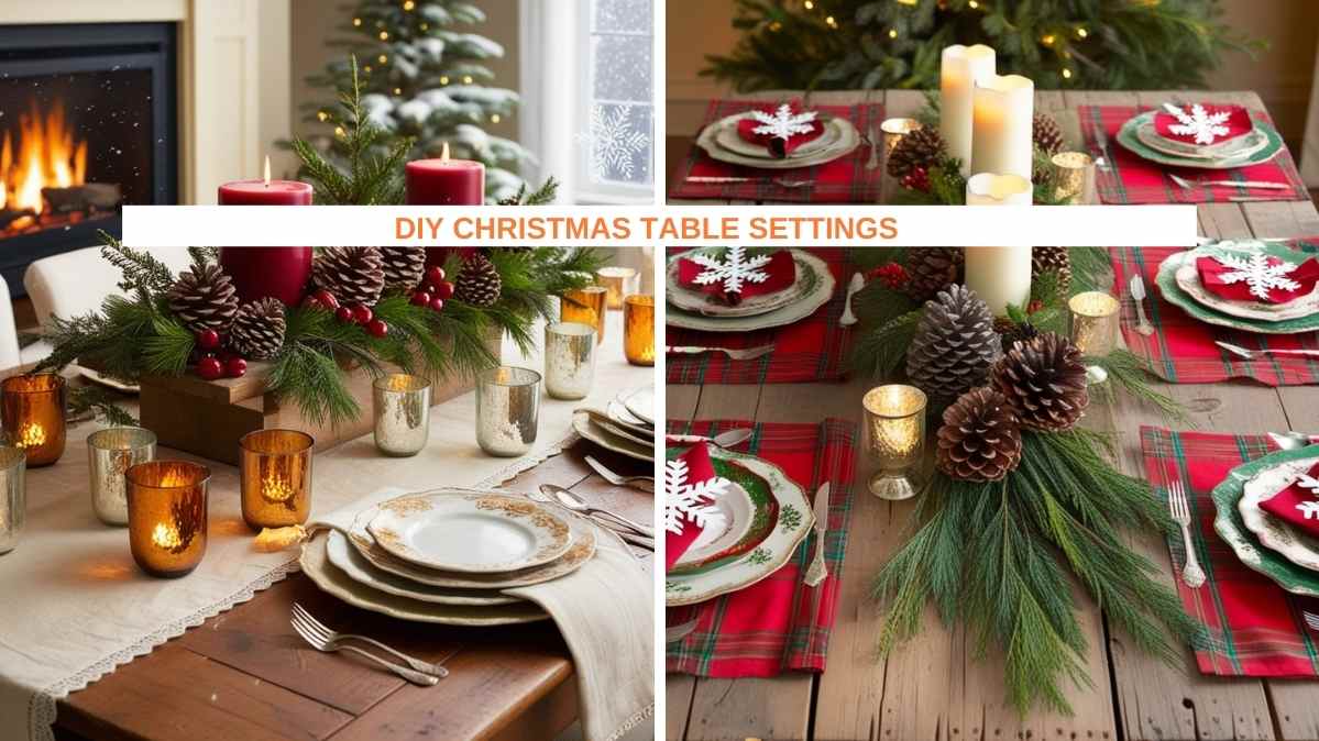 27 Stunning DIY Christmas Table Settings to Wow Your Guests