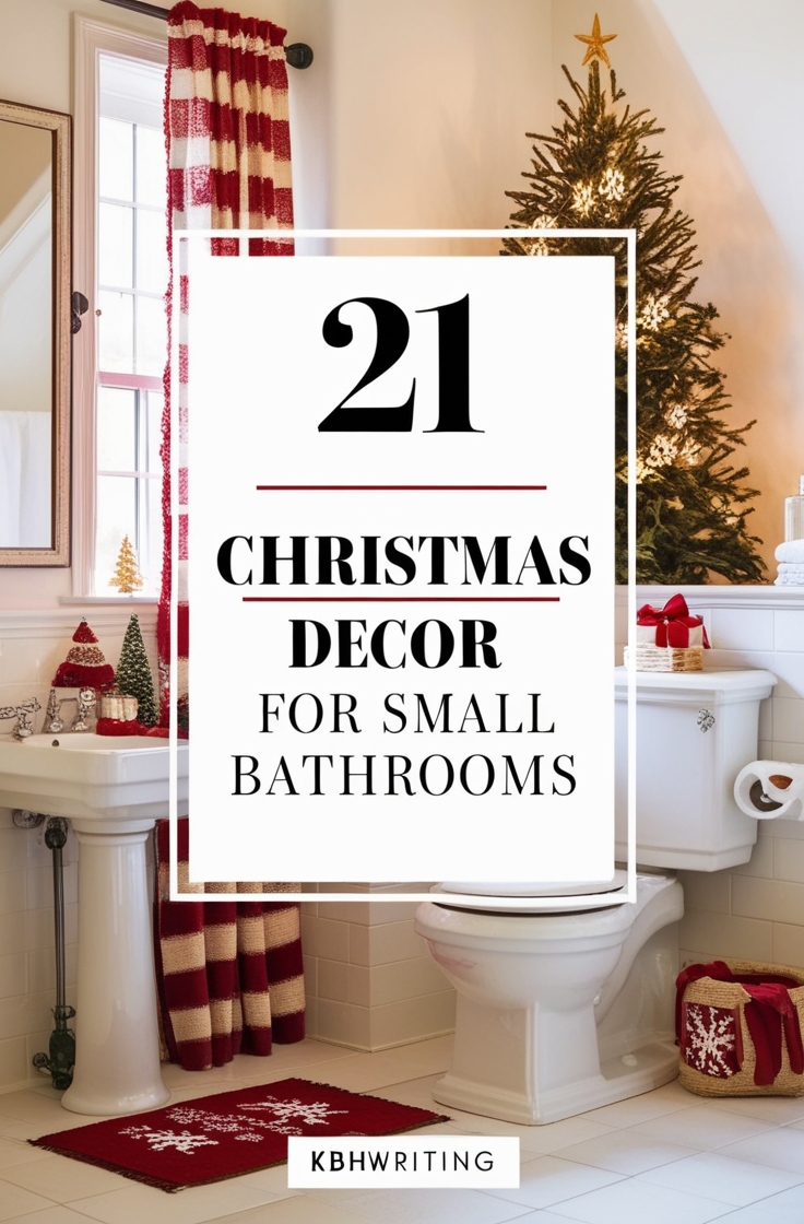 20 Festive Christmas Decor Ideas for Small Bathrooms