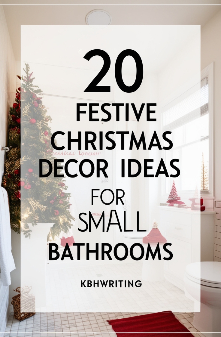 20 Festive Christmas Decor Ideas for Small Bathrooms