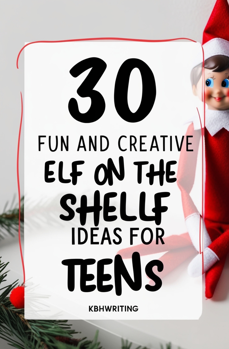 33 Fun and Creative Elf on the Shelf Ideas for Teens