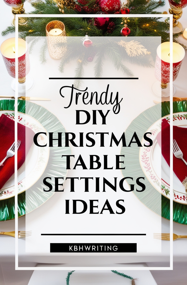 27 Stunning DIY Christmas Table Settings to Wow Your Guests