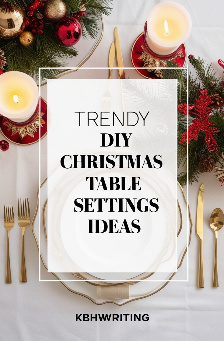 27 Stunning DIY Christmas Table Settings to Wow Your Guests