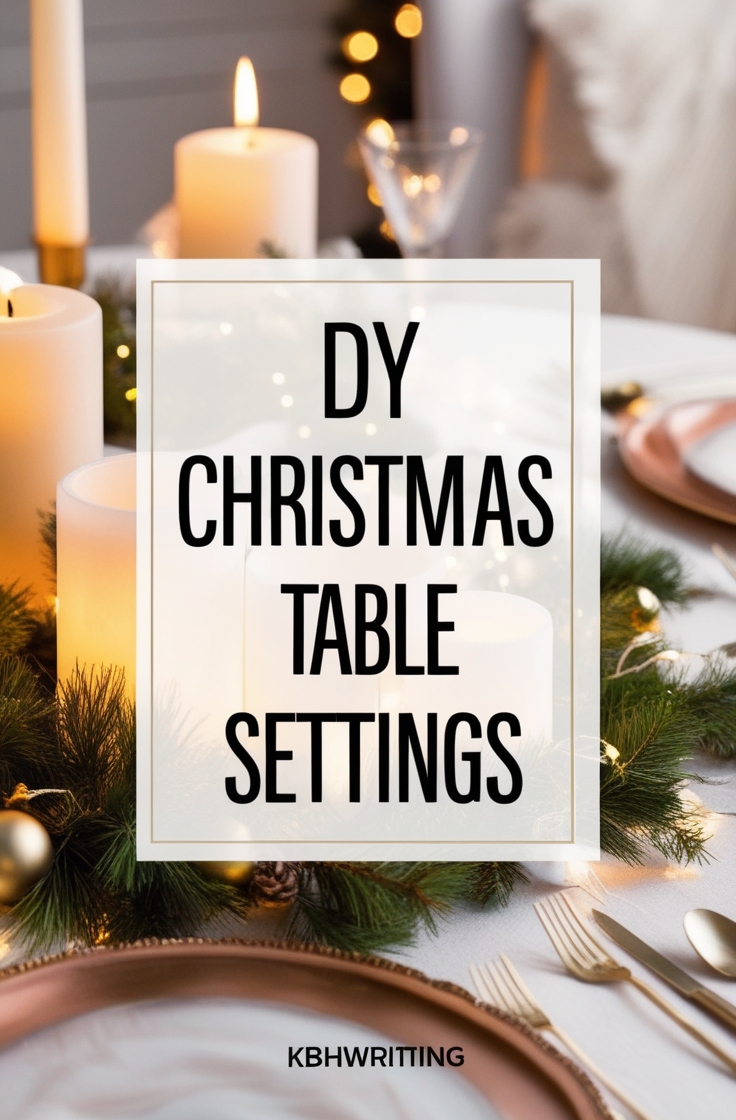 27 Stunning DIY Christmas Table Settings to Wow Your Guests