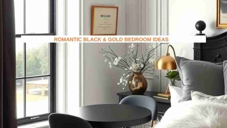 25 Romantic Black & Gold Bedroom Ideas