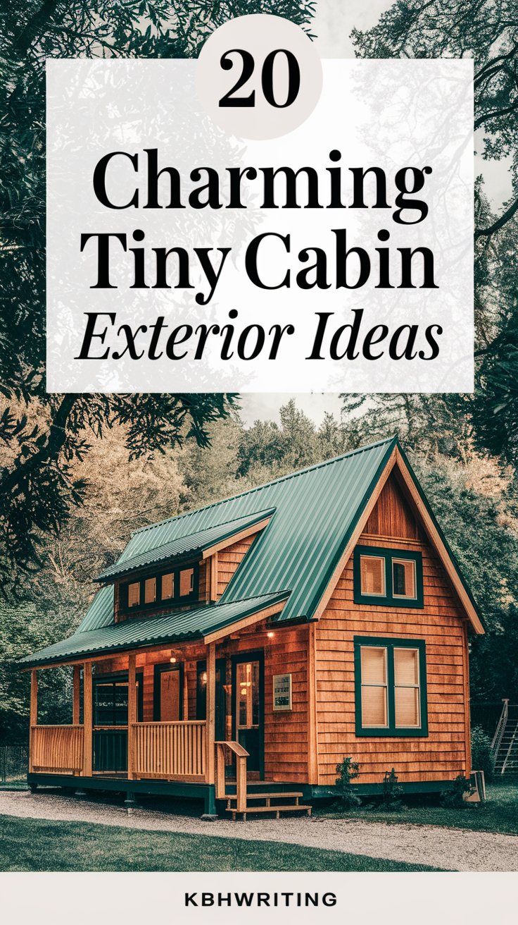 20 Charming Tiny Cabin Exterior Ideas