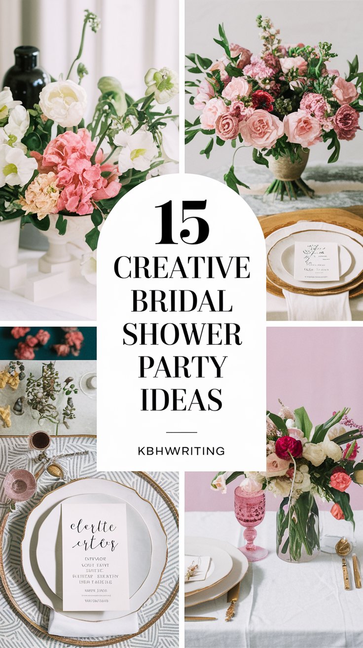 15 Creative Bridal Shower Party Ideas to Celebrate the Bride