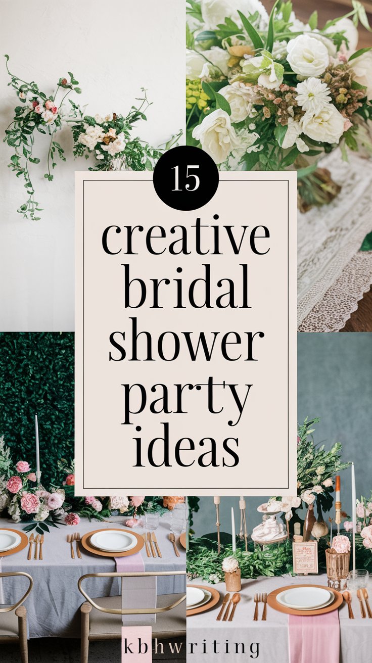 15 Creative Bridal Shower Party Ideas to Celebrate the Bride