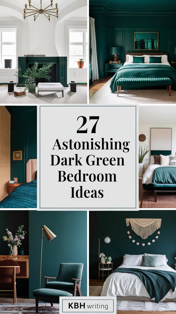 27 Astonishing Dark Green Bedroom Ideas That Will Capture Your Heart