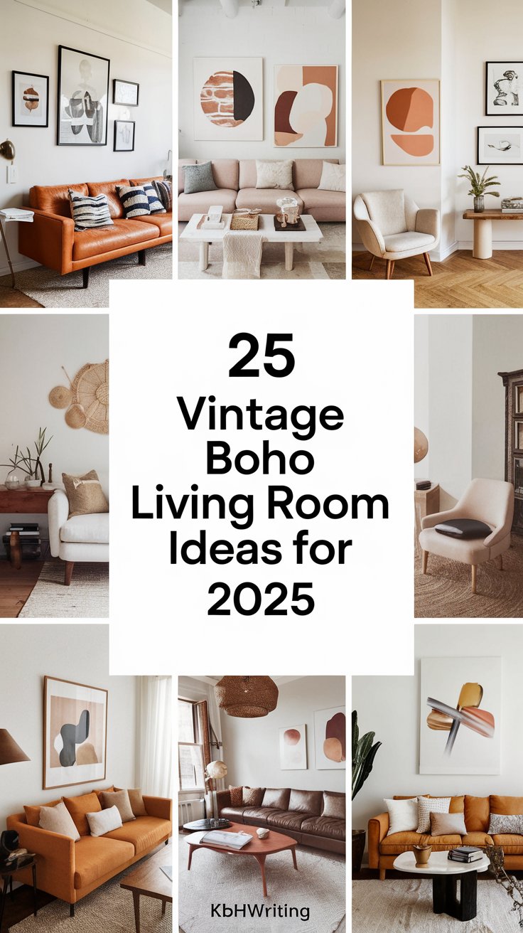 26 Vintage Boho Living Room Inspirations For 2025